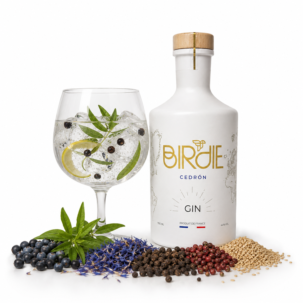 BIRDIE CEDRON GIN 44% 70CL